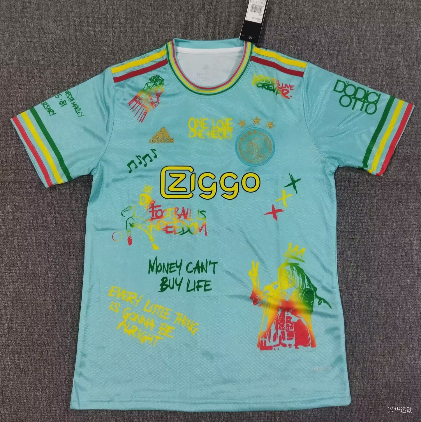 Ajax Adidas Bob Marley Football Shirt