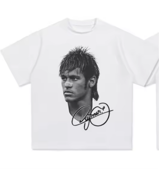 Neymar JR Retro White T-shirt